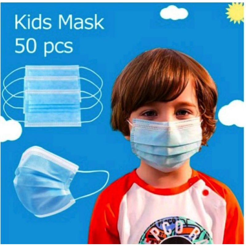 MASKER ANAK 3 PLY 50PCS