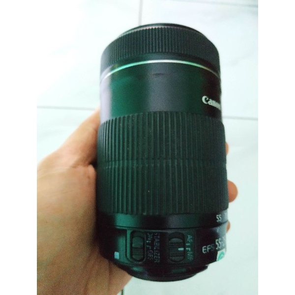 Lensa tele Canon 55-250mm STM MURAH