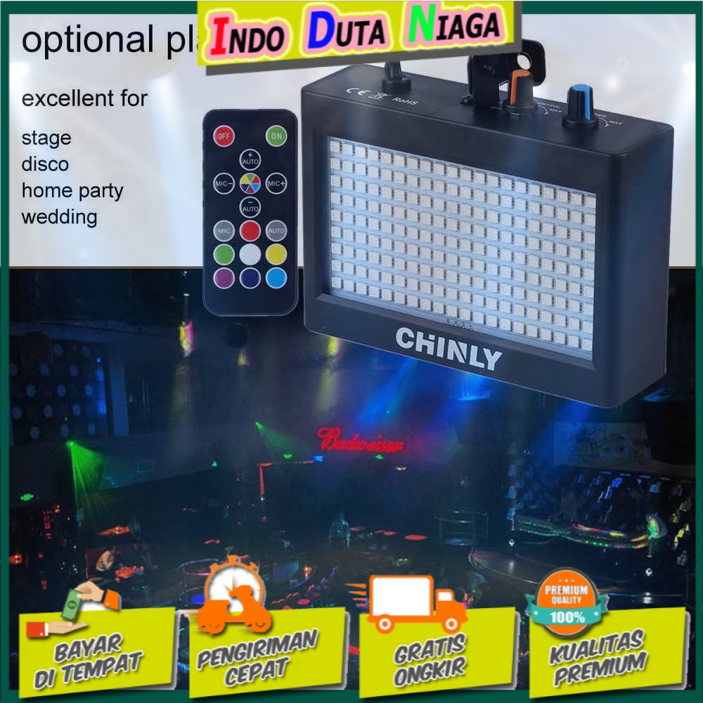 CHINLY LED Lampu LED Disco Bar Party Strobe Flash Light - ST1003