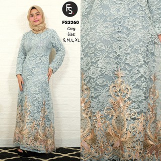  Baju  Gamis  Brokat  Annisa FS3260 Shopee  Indonesia