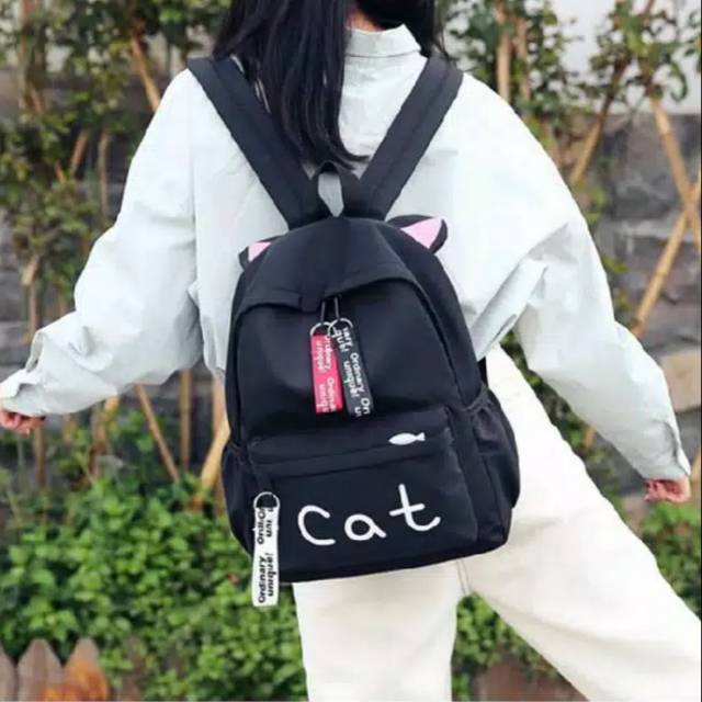 Tas Ransel Wanita Cat Single Korean Style