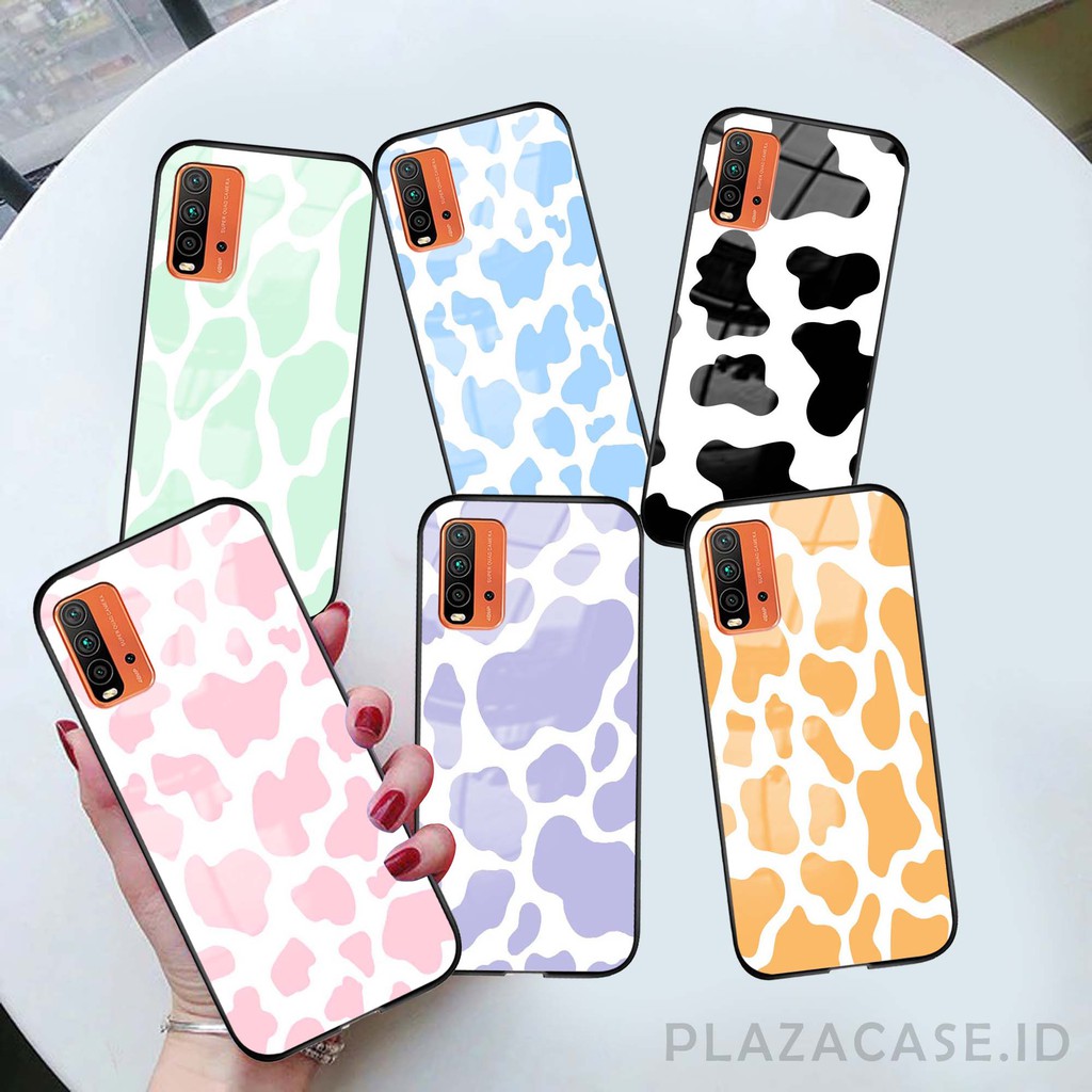 Softcase Glass Cow [K79] for All Type Redmi 9A 9C Y12S C17 A73 A53 POCO X3 A15 A11K RENO 4 RENO 4F