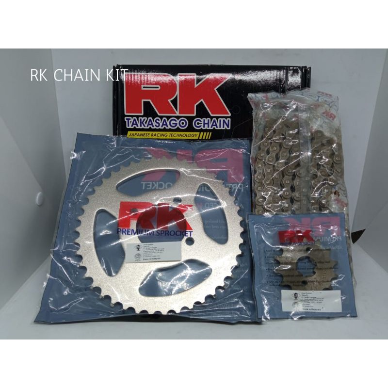 RK chainkit gear set gir depan belakang rantai CB150R StreetFire