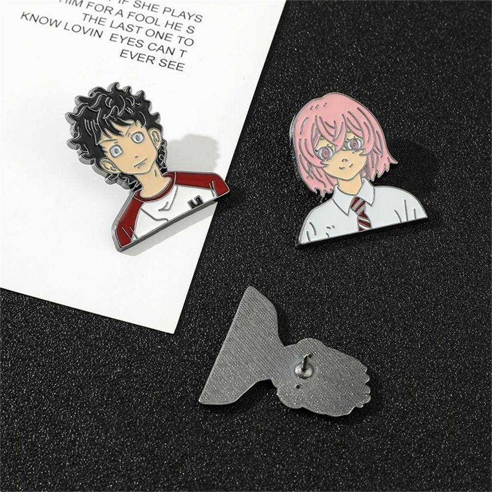 Lanfy Tokyo Revengers Bros Perhiasan Kartun Cartoon Lencana Pin Hanagaki Takemichi Bros Pin Aksesoris Koleksi Souvenir Bros Anime