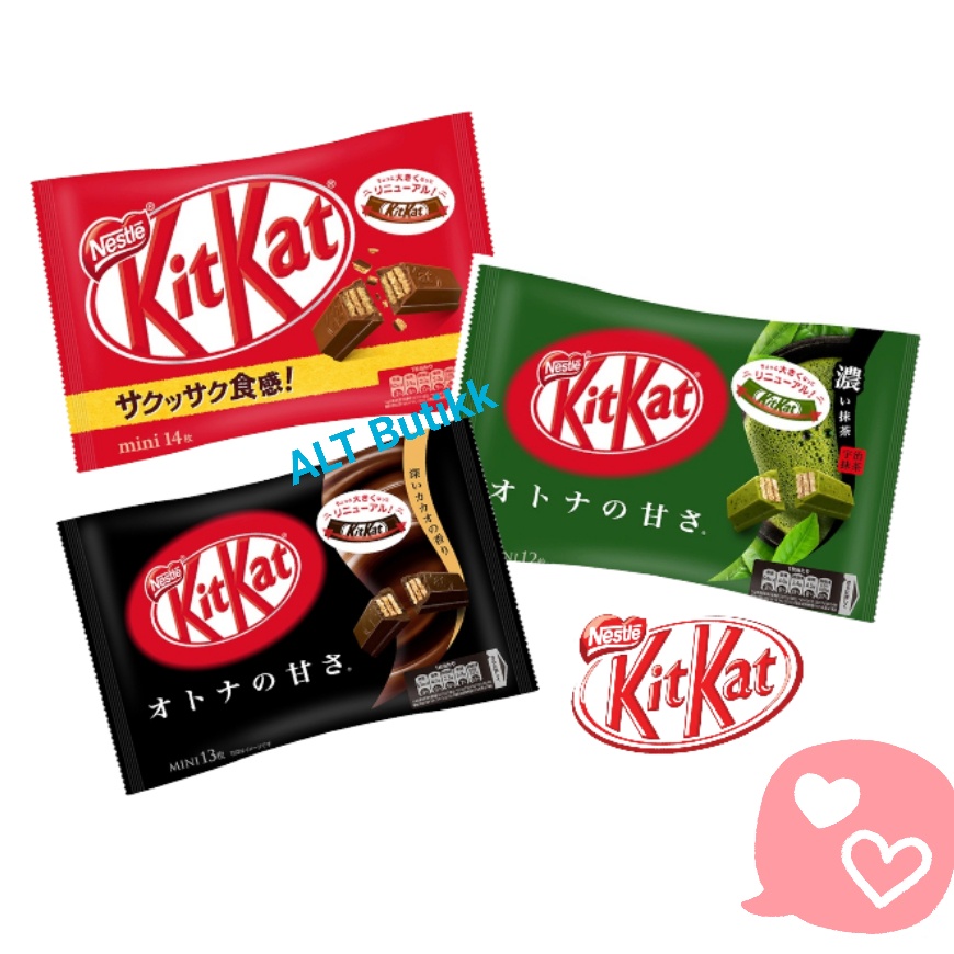 

KIT KAT MINI JAPAN ORIGINAL | GREEN TEA | DARK CHOCOLATE | KITKAT JEPANG
