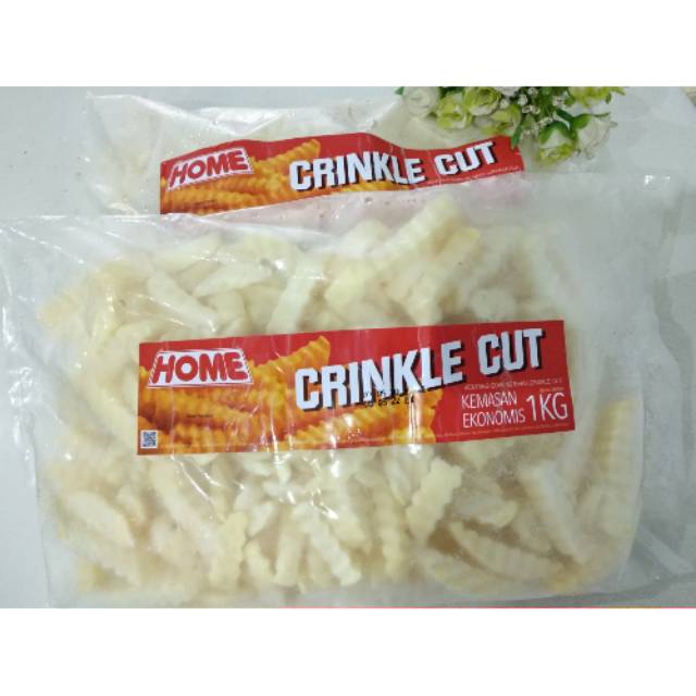 Kentang Goreng Crinkle Cut Home 1 Kg | Kentang Goreng Zigzag | Kentang Goreng Enak Murah Beku Frozen