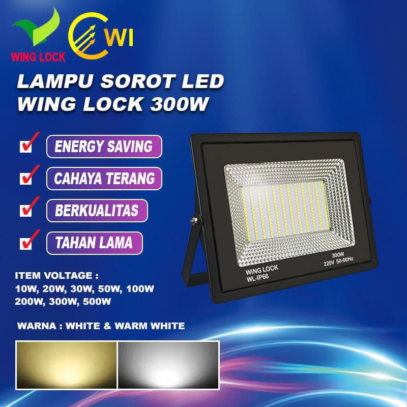 Lampu Sorot Wing Lock 200W  300 watt Lampu Tembak , Lampu Jalan Sorot proyek