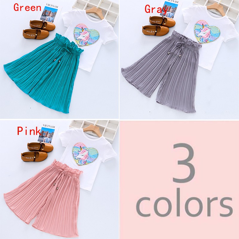 Setelan Kaos T Shirt Bayi  Perempuan Lengan Pendek  Gambar  