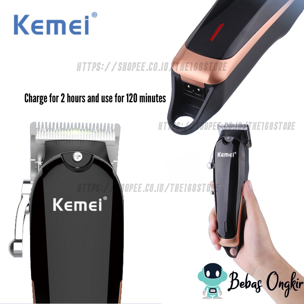 Alat Cukur Rambut Original Kemei KM-1756  Hair Clipper Professional Elektrik Rechargeable Cukuran KM 1756