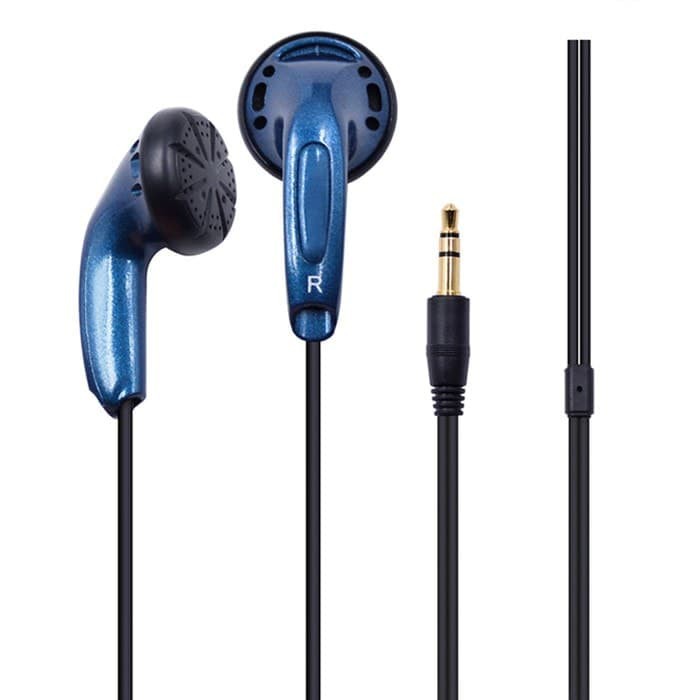 Original Vido non Mic Earbud Earphone Headset - Merah