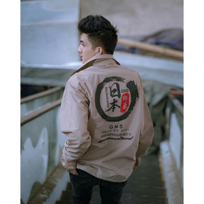 Coach Japan Genious Jaket Parasut Jaket Outdoor Jaket Pria