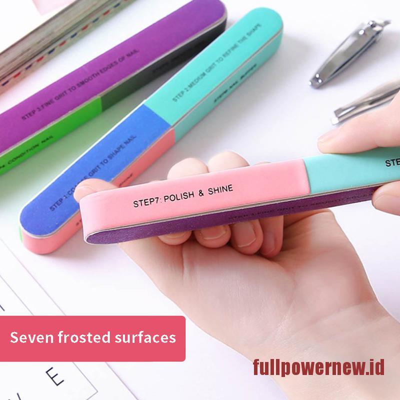 【COD】3Pcs 7in1 Finger Toe Nail File Buffer Shiner Manicure Pedicure Polishing Sanding