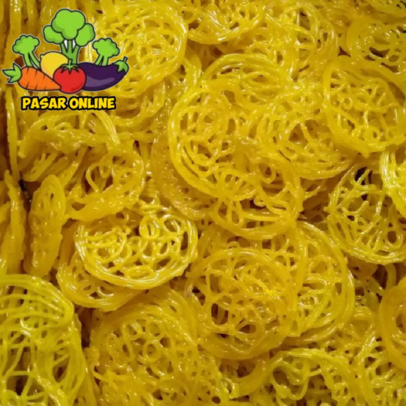 

Kerupuk Mentah Mie Keriting Kuning | Krupuk Bahan Seblak 250 gram