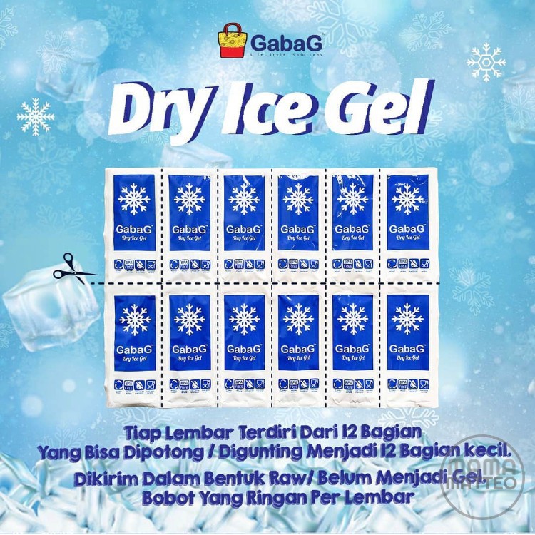 GABAG Dry Ice Gel Lembar - Thermafreeze Pack Lembaran / Pendingin Makanan Frozen Food Cooler Box / BANDUNG