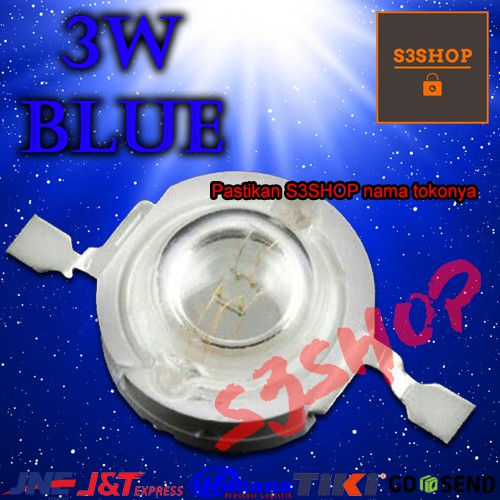 HPL 3W BLUE High Power Led 3 watt warna BIRU