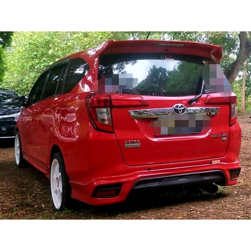 bodykit toyota calya aksesoris mobil bodykit calya old full set belakang model yaris materila durafl