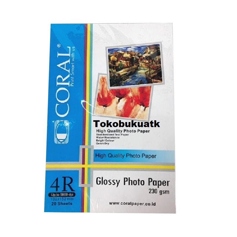 

Kertas Foto 4R 230 gram, Kertas Foto PostCard, Kertas Foto 4R Coral