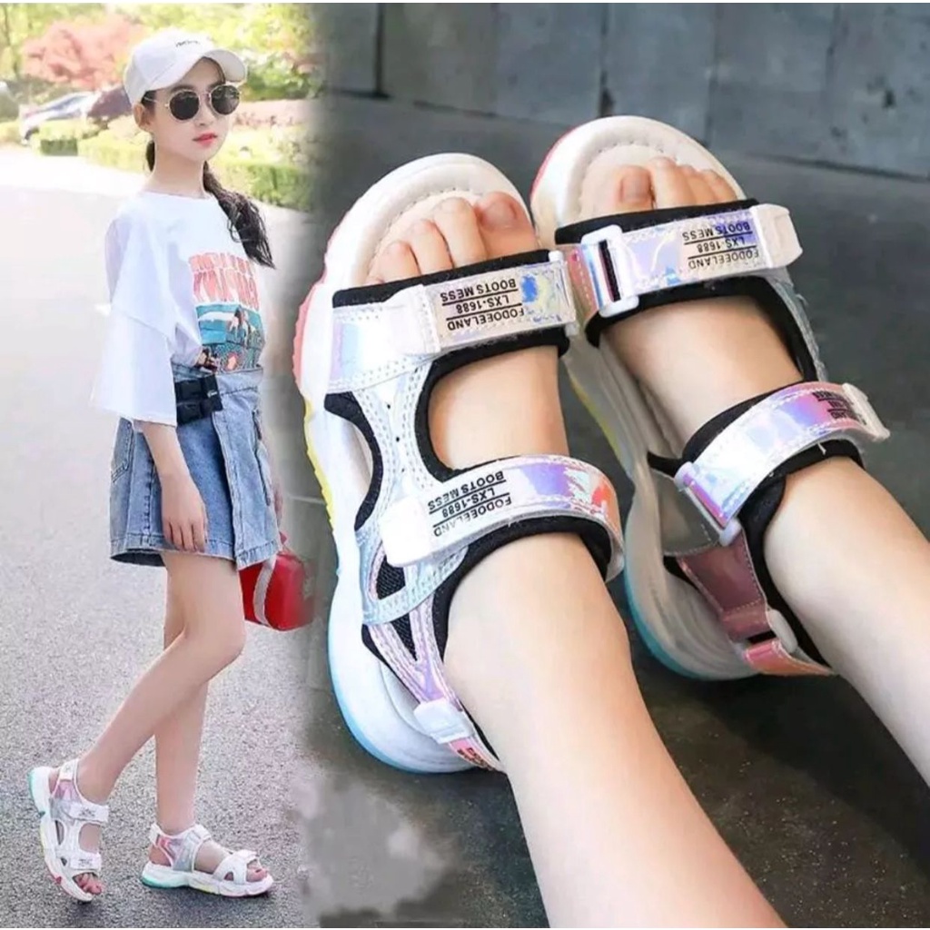 Sendal gunung anak perempuan korea kekinian