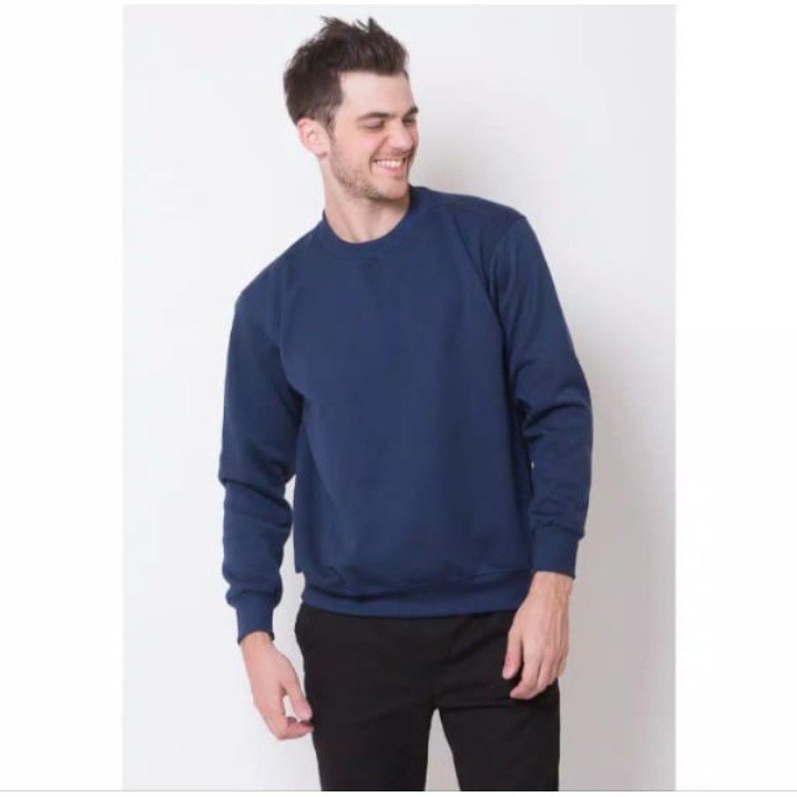 Basic Sweater Polos Oblong Pria