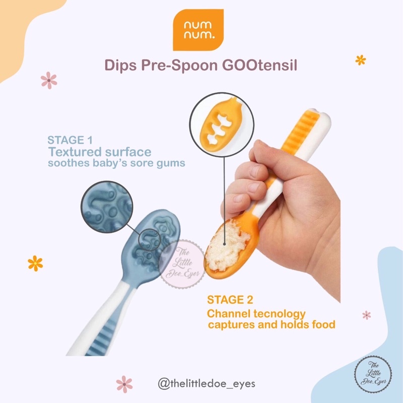 Numnum Dips Pre-Spoon GOOstensil / Sendok Bayi