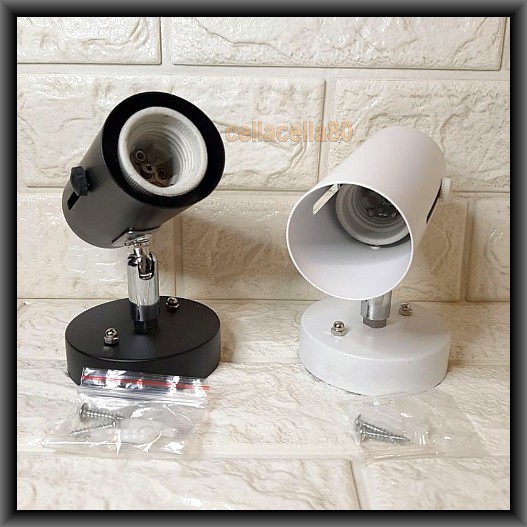 Kap Sorot Lampu Standard Putar E27 & Rel