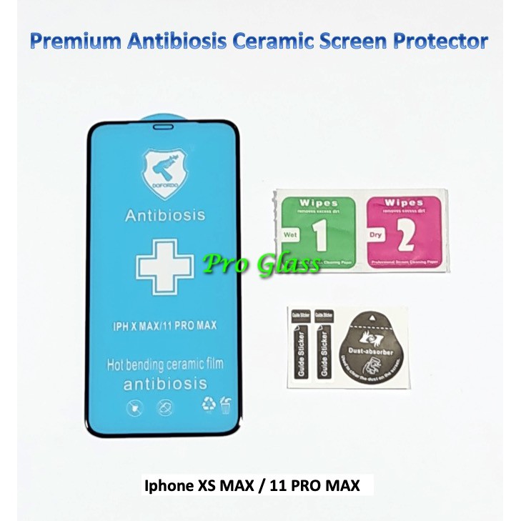 Iphone X / XS / XR / XS MAX  Antibiosis Ceramic AntiShock Screen Protector