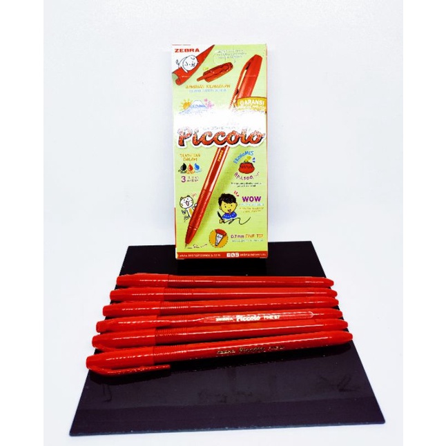 

BP piccolo Tinta merah/ pulpen murah isi 12pcs