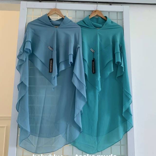 Hijab Kayunie Khimar Syari Fatin Mini Ceruty Babydoll