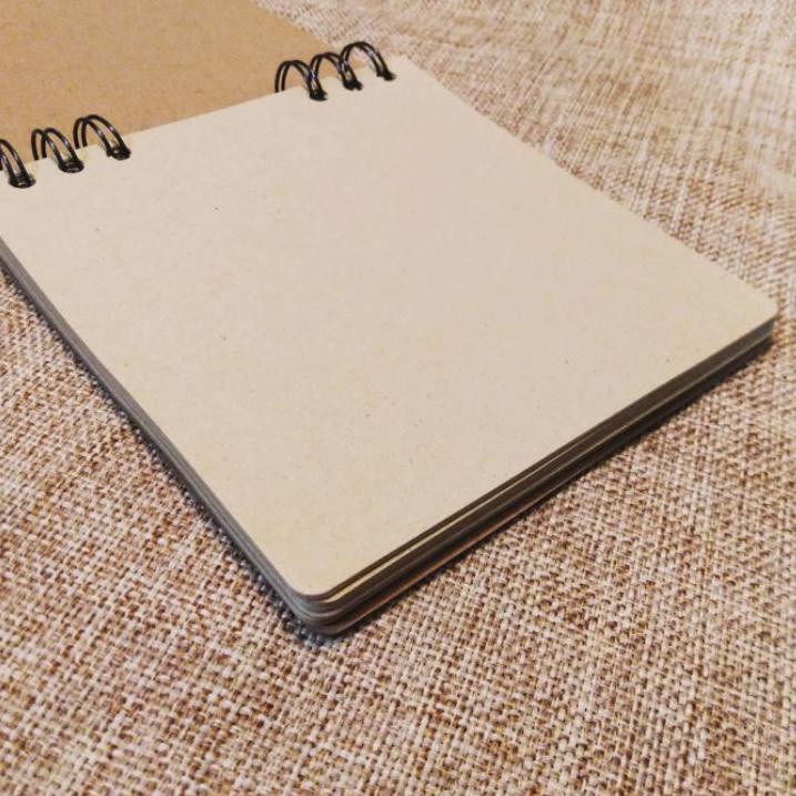 

[KODE 999] Blank Kraft Notebook (S) 14,5cmx14cm DP053 - Buku Tulis Kosong Bahan Daur Ulang