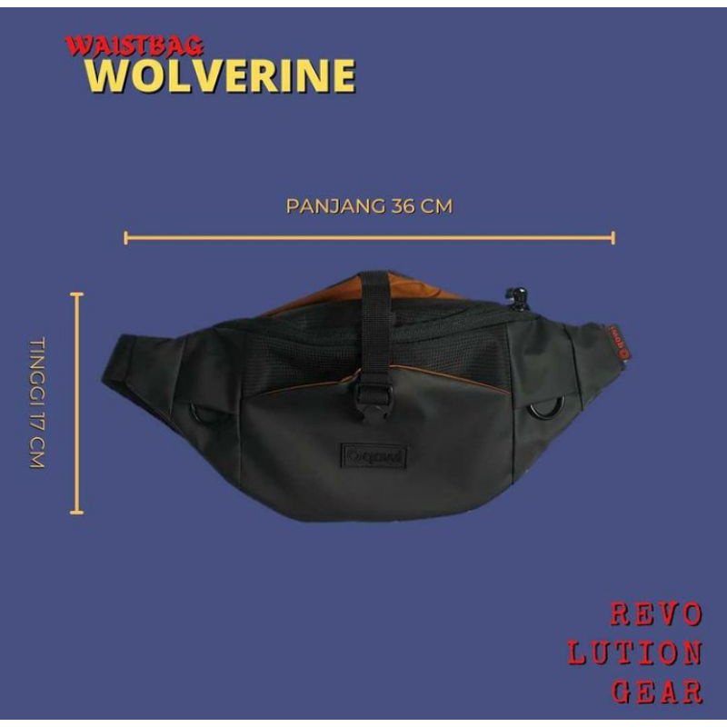 tas pria waistbag qowi phyton jr blue