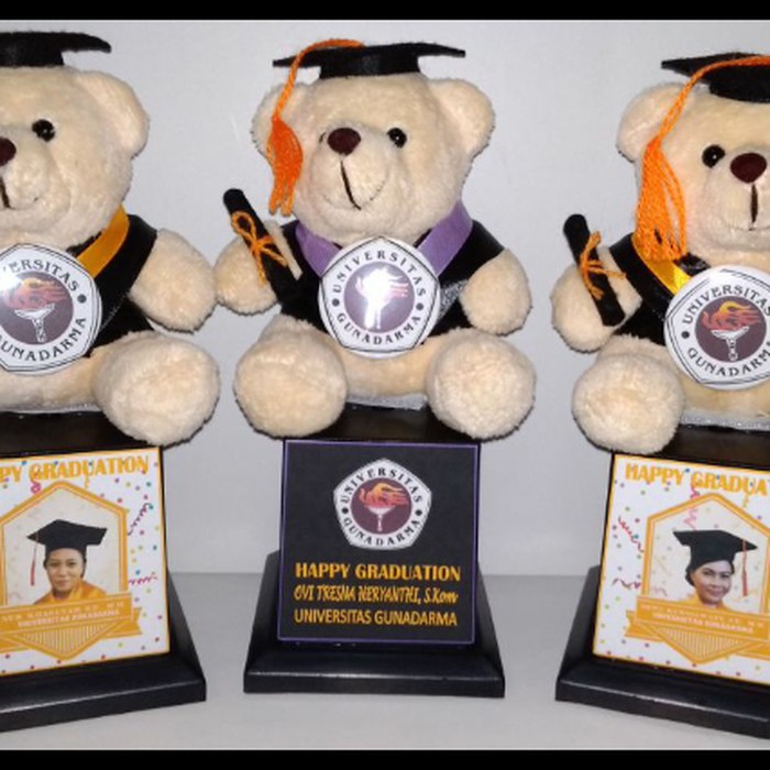 Order Langsung Piala boneka wisuda - Putih Murah