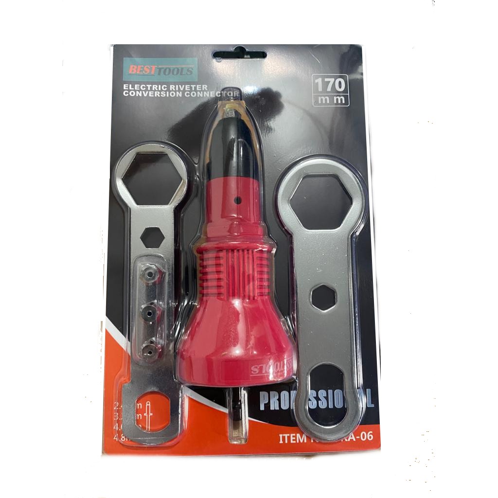 Adaptor Tang Rivet Besttools Tang Ripet Adapter Mesin Bor menjadi Alat Rivet Adapter Drill Riveter