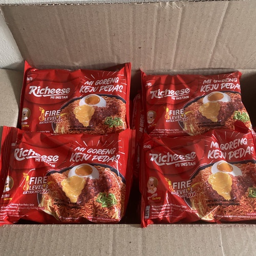 

Mie Goreng Keju Richees Level 0, Level 3 READY STOK