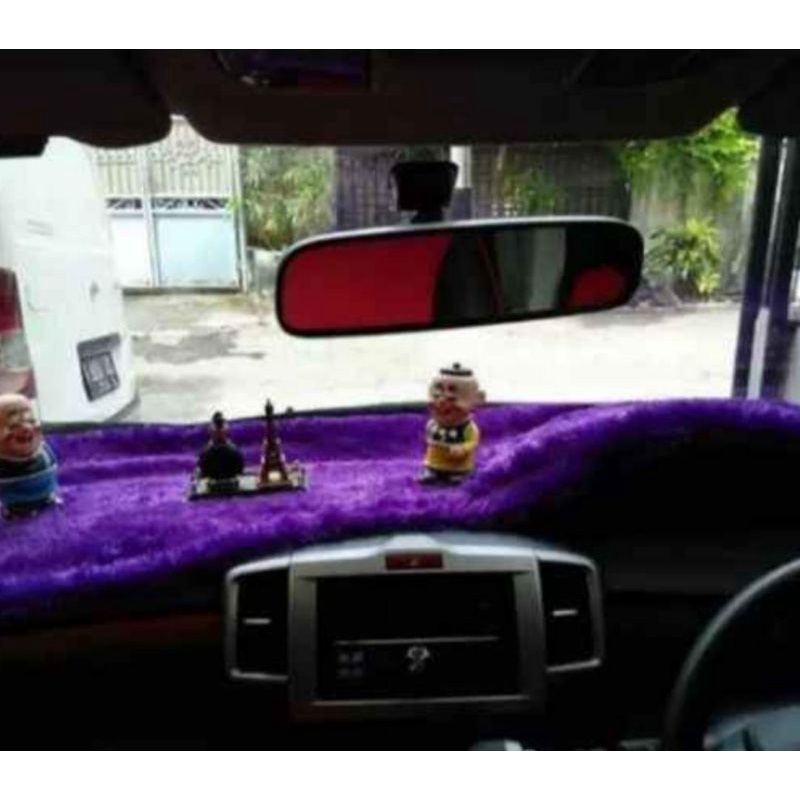 Alas Karpet Dashboard mobil Plus Sarung Tisu Bulu Rasfur Ukuran 150×50cm