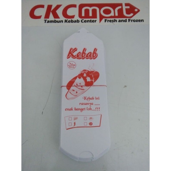 

box kebab putih kecil