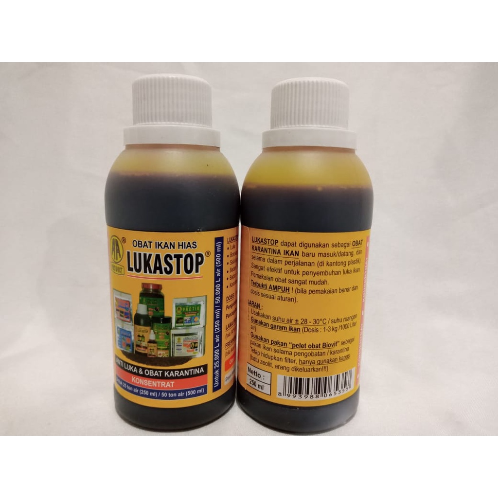 Lukastop 250ml Obat ikan hias koi Luka Stop 250 ml