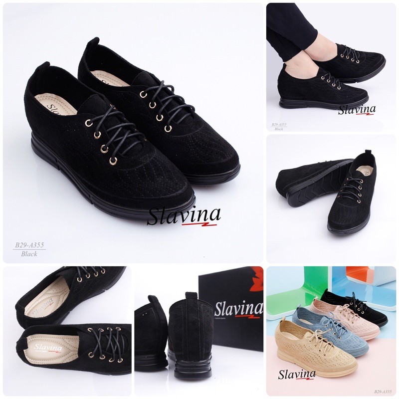 [JS18]Slavina Natania Wedges* With Colourtone Outsole Series *#B29-A355
