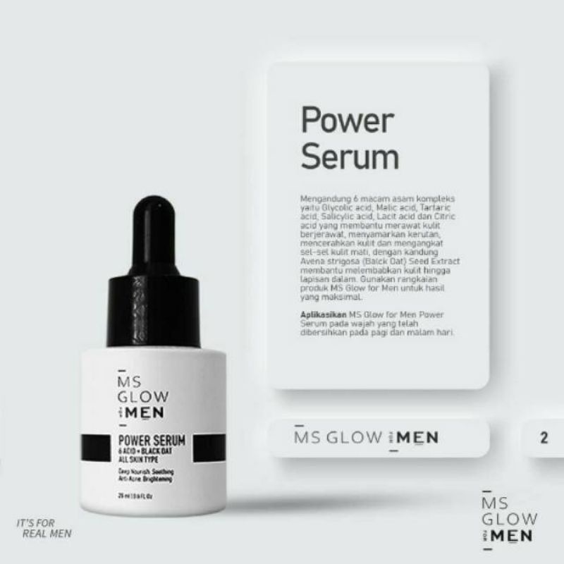 Pewer Serum Ms Glow For Men Serum Ms Glow Men