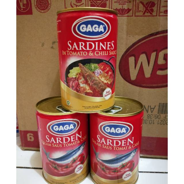 Sarden GAGA dalam Saus Tomat & Cabe (Besar) 425gr