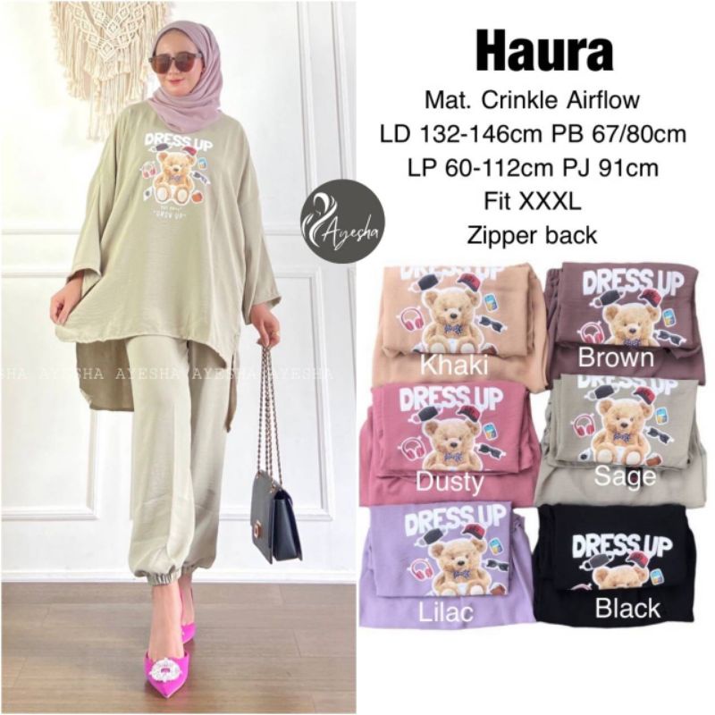 (NEW)SETELAN WANITA OOTD//HANUM-D&amp;D//HAURA BY AYESHA