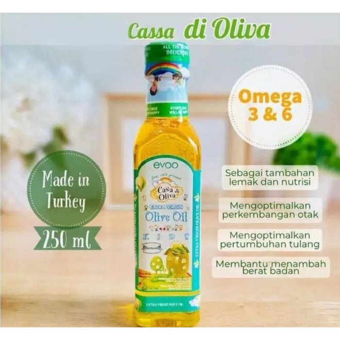 

Casa Di Oliva EVOO MPASI Exp 2022 Maret, berlabel HALAL