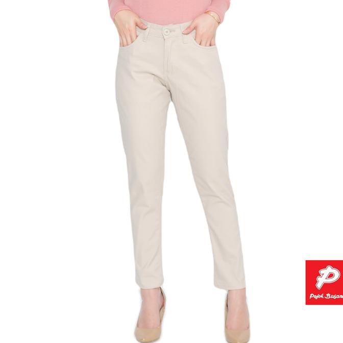 Pojok Busana Celana Panjang Chino Wanita Zipper Elizabeth Jordan