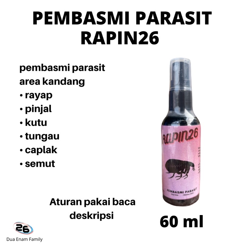 pembasmi semut, kutu, pinjal, caplak pada area kandang RAPIN26