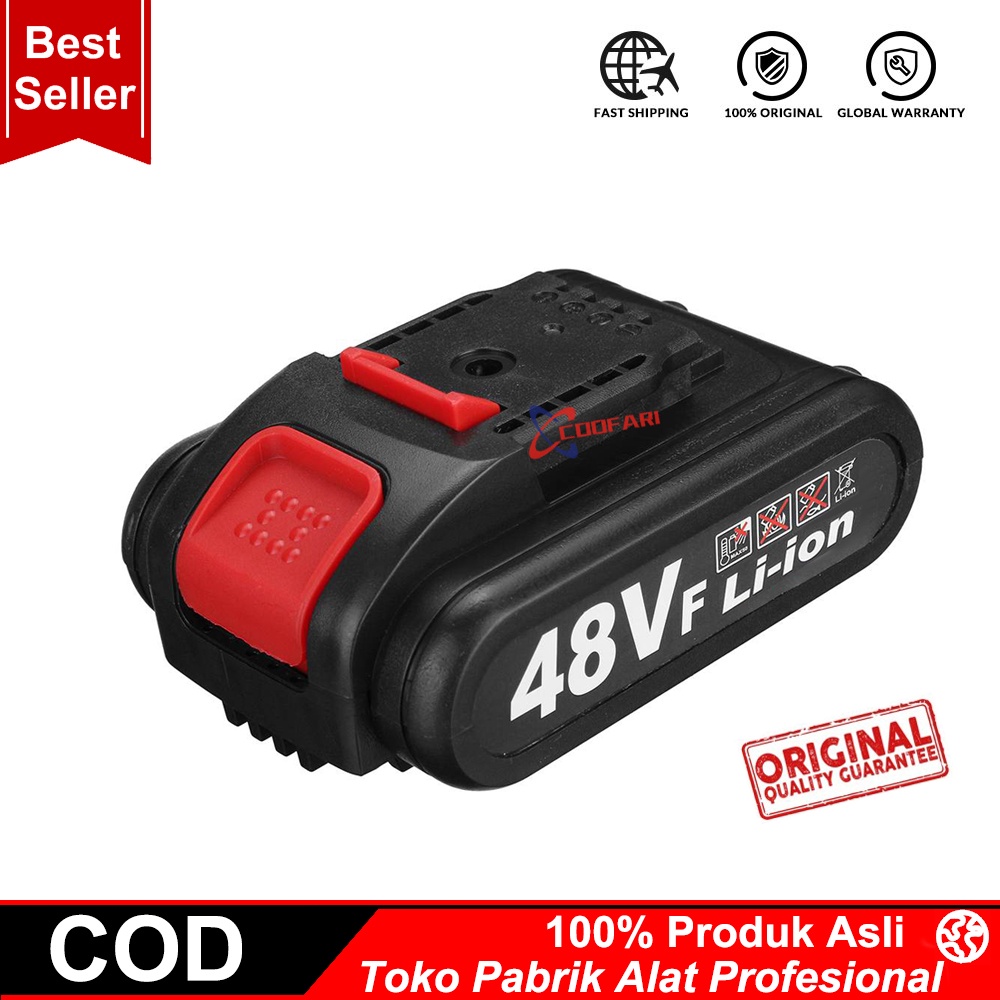 Baterai bor tanpa kabel 36 volt dan 48volt Electric drill battery