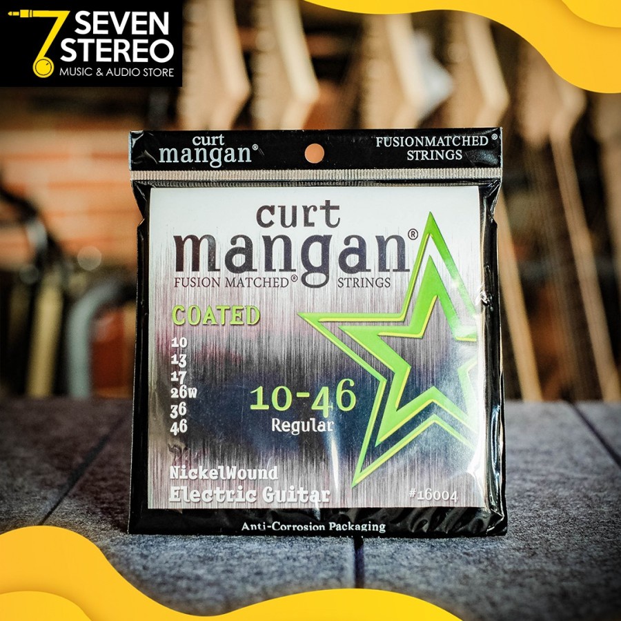 Curt Mangan 16004 Nickel Wound COATED 10-46 Electric String Senar