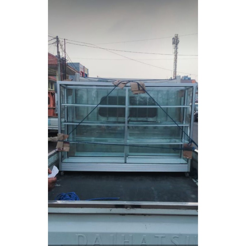 Etalase warung, toko, sembako ukuran 1,5 meter + kunci