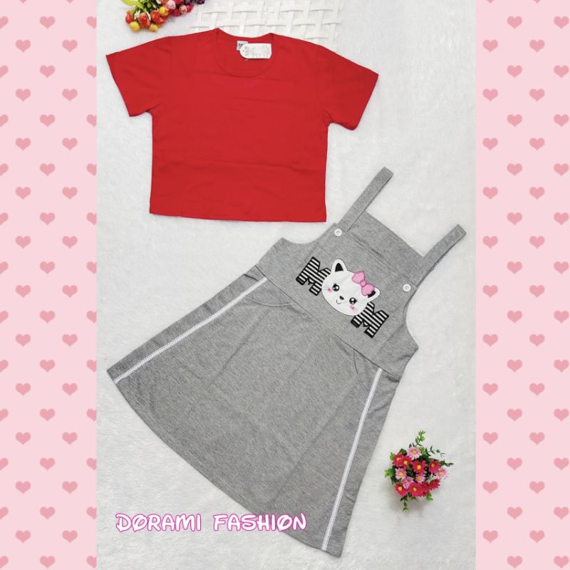 Baju anak perempuan 9-10 tahun bordir cantik / Pakaian anak cewek dress overall jumbo usia 9 10 tahu