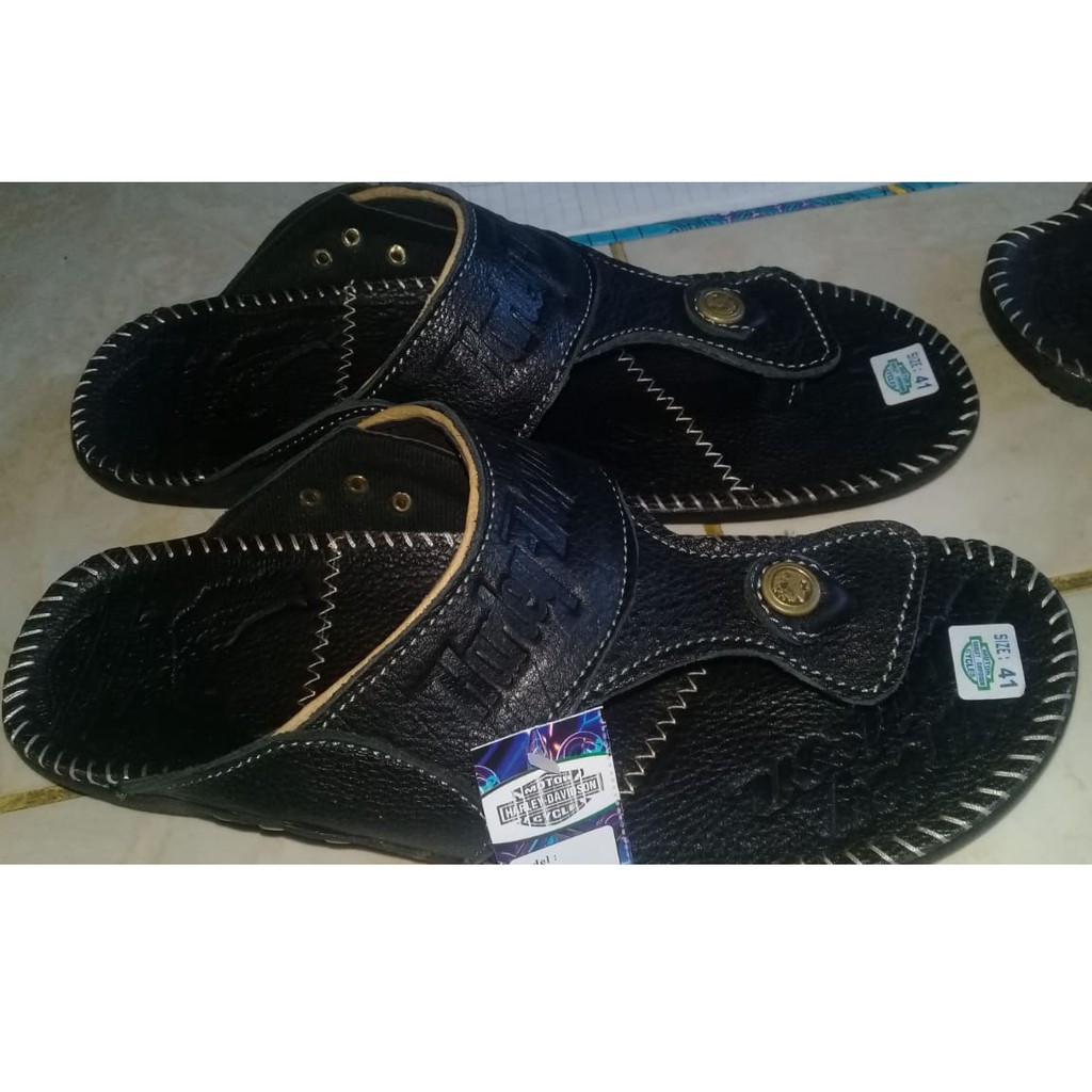 Sandal Kulit /Sandal Pria/ Harley Davidson
