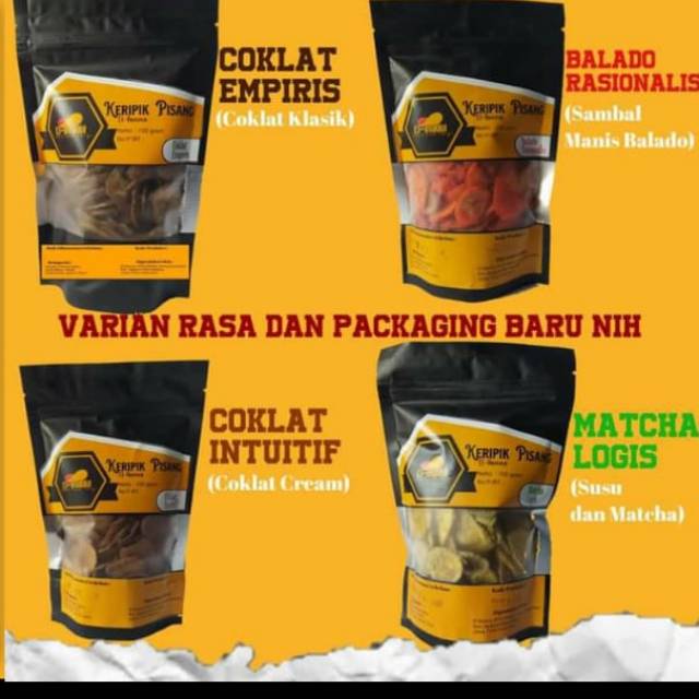 

Kripik pisang El Banna dengan 4 varian rasa