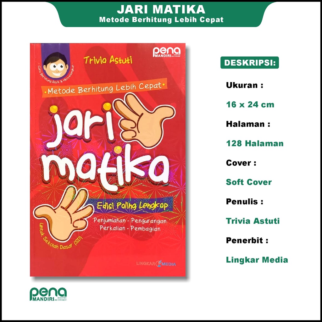 Buku Anak - Jaritmatika Metode Berhitung Lebih Cepat Edisi Terlengkap